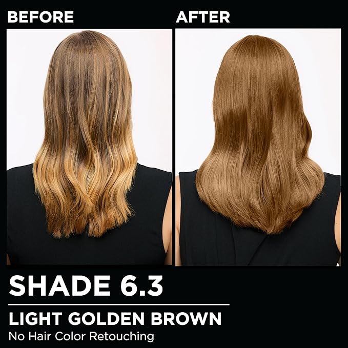 Garnier Hair Color Olia Ammonia-Free Brilliant Color Oil-Rich Permanent Hair Dye, 6.3 Light Golden Brown, 1 Count (Packaging May Vary)