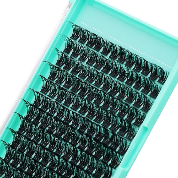 Bodermincer Lash Clusters D Curl Black/Brown/Colored Lashes 10-12-14/12-14-16/16-18-20mm Mixed Lash Clusters Kit For Beginner (Y04# 14-16-18mm Mixed)