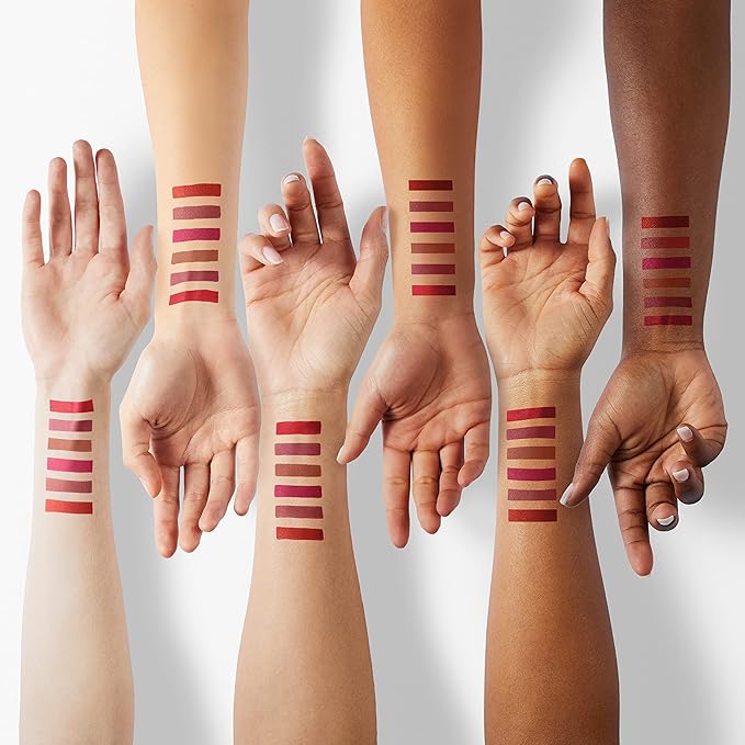 evpct 6Pcs Wine Bottle Lip Tint Stain 6 Colors Waterproof Red Matte All Day Liquid Lipstick Lip Gloss Sets for Women Magic Lipstick 24 Hours Original labiales magicos 24 horas originales Peel off 03