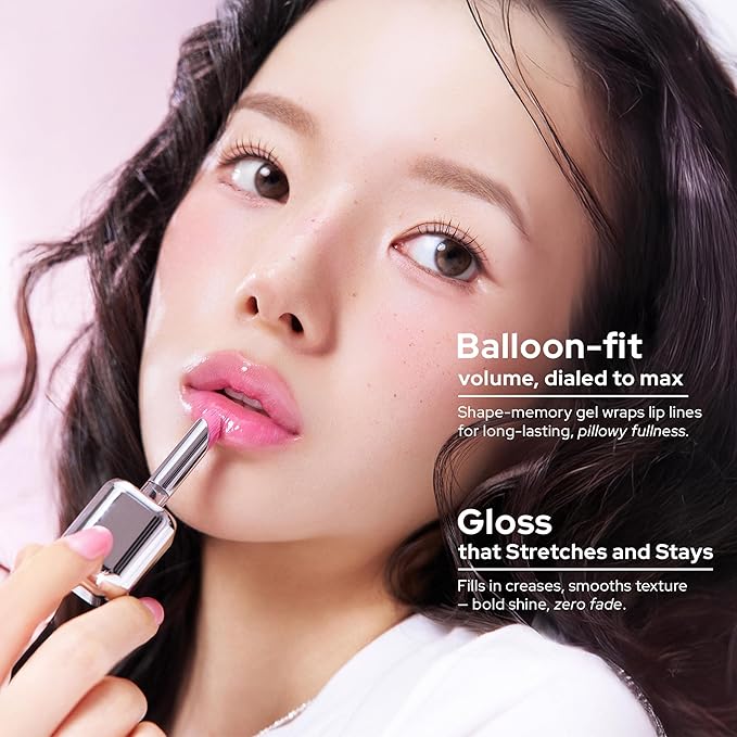 Unseen Balloon Tint, 9 Colors Set for All Skin Types. Buildable Color, Long Lasting Glossy Lip Stains, Lightweight Lip Gloss Make up (676 Q, 0.11 Ounce (Pack of 1))