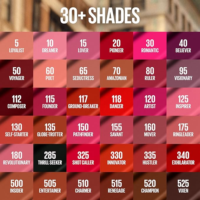 Maybelline Super Stay Matte Ink Liquid Lipstick Makeup, Long Lasting High Impact Color, Up to 16H Wear, Poet, Light Rosey Nude, 1 Count, Packaging May Vary