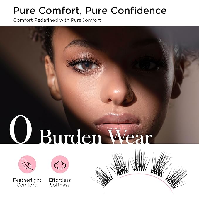 Cluster Lashes Wispy Lash Clusters Soft D+ Curl Eyelash Clusters Russian Lashes Clusters DIY Eyelash Extensions at Home,Thin Bank MIX (705)