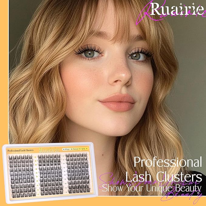 Manga Lash Clusters Wispy Eyelash Clusters Natural 180pcs Individual Lashes Spiky Lashes Clusters C Curly Cluster Eyelash Extensions 11-13mm DIY at Home Eyelashes Clusters by Ruairie