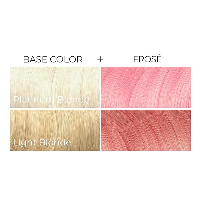 Arctic Fox Semi-Permanent Hair Dye, Vegan & Cruelty-Free, Pastel Pink Frosé, Conditioning, Ammonia-Free, Peroxide-Free, Long Lasting Color, For All Hair Types, 8 Fl Oz (Pack of 2)