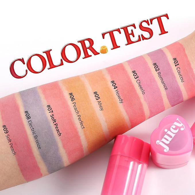 Cooling Water Jelly Tint Blush, Multi-Use Juicy Lip + Cheek Tint, Hydrating & Bouncy Jelly Texture, Long-lasting Sheer Color, 0.32 oz (# 07, 0.32 oz)