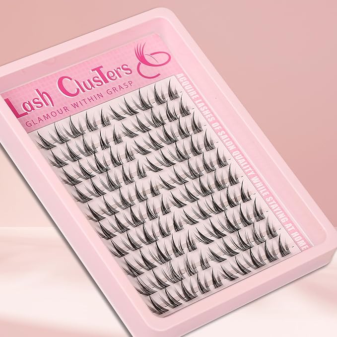 Lash Clusters Kit Spiky Cluster Eyelashes Kit Fairy Eyelash Clear Cluster Anime Individual Lashes Natural Lash Extension Cluster Wispy Manga Cluster Lash Kit