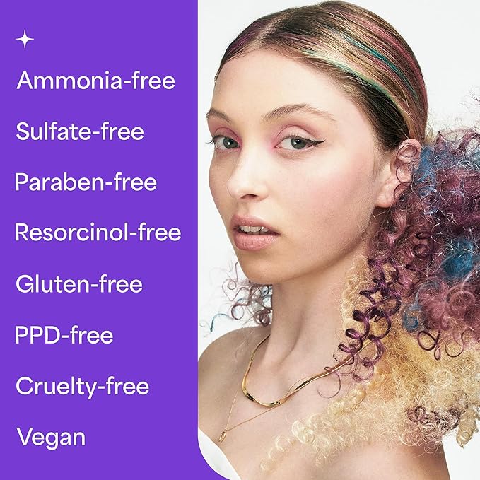 Hally Hair Temporary Hair Color, Shade Stix (Purple) - Hair Makeup Accessories for Kids, Teens & Adults - 12 ml Washable Hair Chalk & Dye for Festivals, Sporting Events & Parties