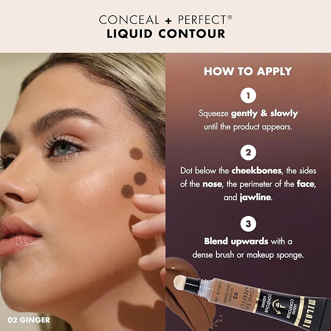 Milani Conceal + Perfect Liquid Contour for Added Definition, Face Lift Collection - Ginger