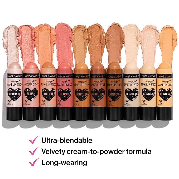 wet n wild MegaGlo Makeup Stick Conceal and Contour Neutral Follow Your Bisque,1 Ounce (Pack of 1),807