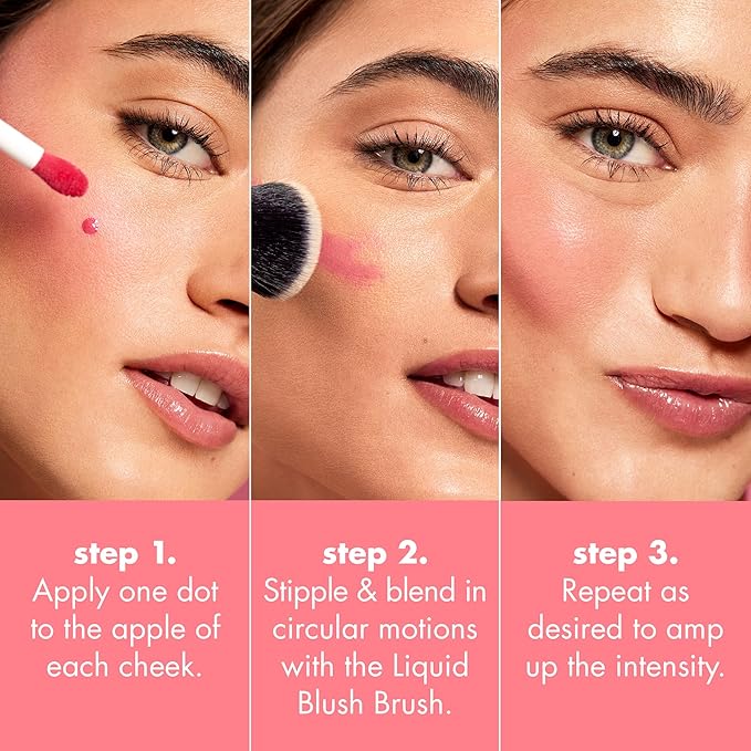 e.l.f. Camo Liquid Blush, Long-lasting Liquid Blush For High-pigment Color, Creates A Soft, Dewy Finish, Vegan & Cruelty-free, Dusty Rosé