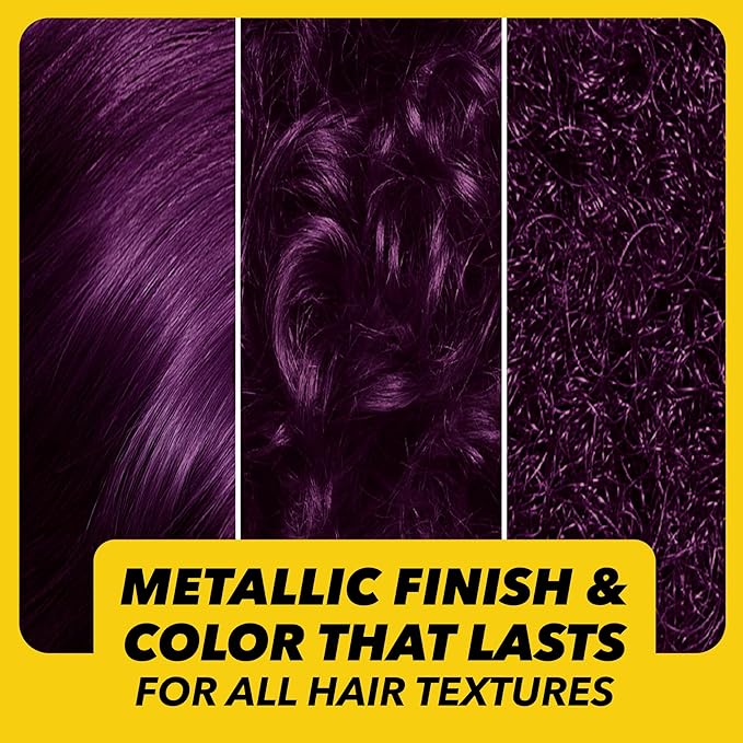 got2b Metallics Permanent Hair Dye, Amethyst Chrome M69, Hair Color for Women & Men, Formulated with Metallic-Shine Booster for Cool, Shimmering Tones, Lasts Up to 30 Washes, 1 Kit (Pack of 2)