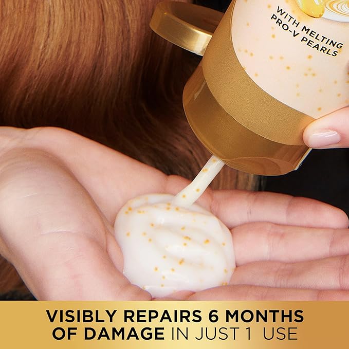 Pantene Miracle Rescue Deep Conditioner with Melting Pro-V Pearls - For Dry, Damaged, or Color-Treated Hair - Intense Moisture & Repair - 8.0 Oz (Pack of 12)