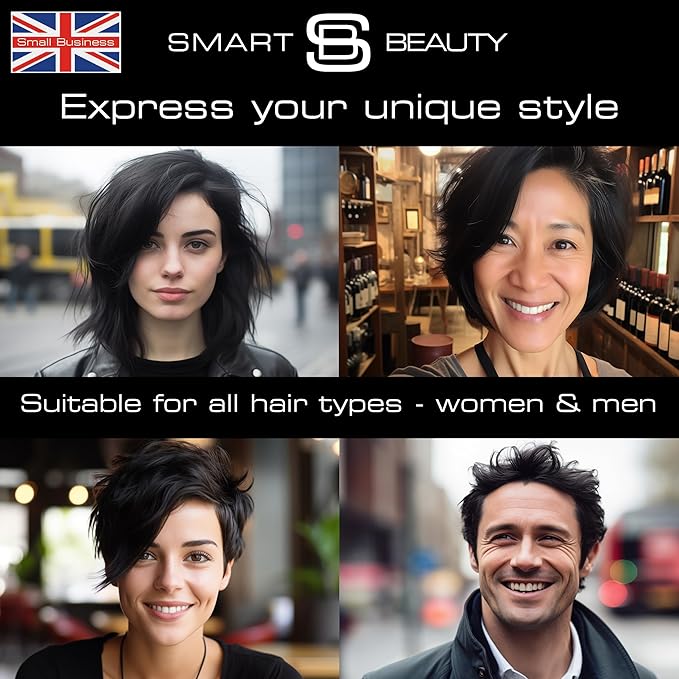 Pure Black Hair Dye Permanent with Anti-Breakage Plex Hair Care, Vegan Hair Dye & Cruelty-Free, 100% Gray Coverage, Natural Black Hair Color, For All Hair Types. Smart Beauty