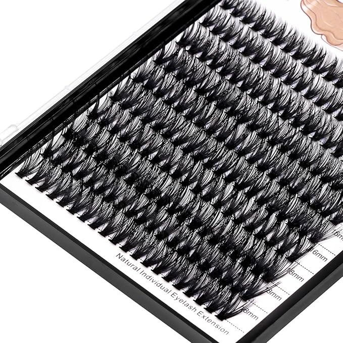 8-22mm to Choose 20D/40D/60D/80D/100D Individual False Eyelashes Makeup Cluster Eyelashes Thickness 0.07mm D Curl Natural long Black Soft 3D Eye Lashes Extensions (40D-12-14-16-18MM Kit)