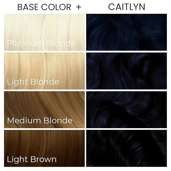 Arctic Fox x Arcane League of Legends Semi Permanent Hair Dye, Vegan & Cruelty Free, Ammonia Free, Fade-Resistant, Deep Navy Blue, For All Hair Types, 1 Pack, 5.6 oz, Caitlyn