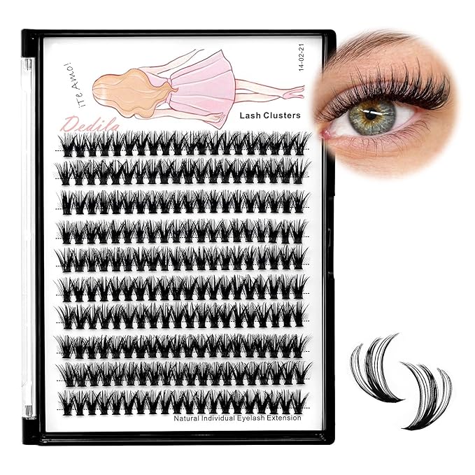 8-22mm to Choose 20D/40D/60D/80D/100D Individual False Eyelashes Makeup Cluster Eyelashes Thickness 0.07mm D Curl Natural long Black Soft 3D Eye Lashes Extensions (40D-10mm)
