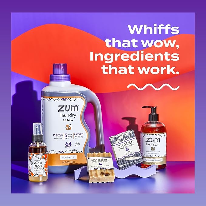 Zum Indigo Wild Goat's Milk Soap Bar - Bar Soap for Hands & Body Made with Essential Oils - 3 oz - Lavender-Mint (6 Pack)