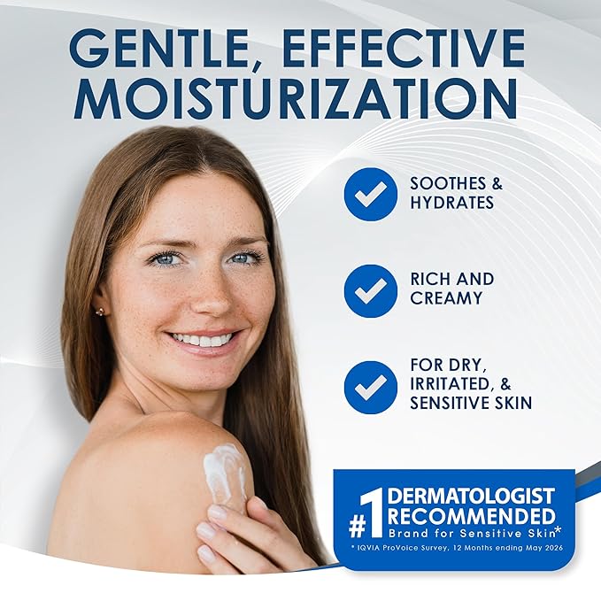 Vanicream Moisturizing Skin Cream with Pump Dispenser - 16 fl oz (1 lb) - Moisturizer Formulated Without Common Irritants for Those with Sensitive Skin