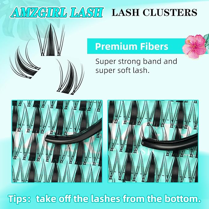Lash Clusters Manga 168Pcs Eyelash Cluster Wet Look Ultra-Thin Invisible Lash Band Eyelashes Extensions Spiky Anime Wide Span Lashes for Beginners(Autumn Leaves,D-12mm)