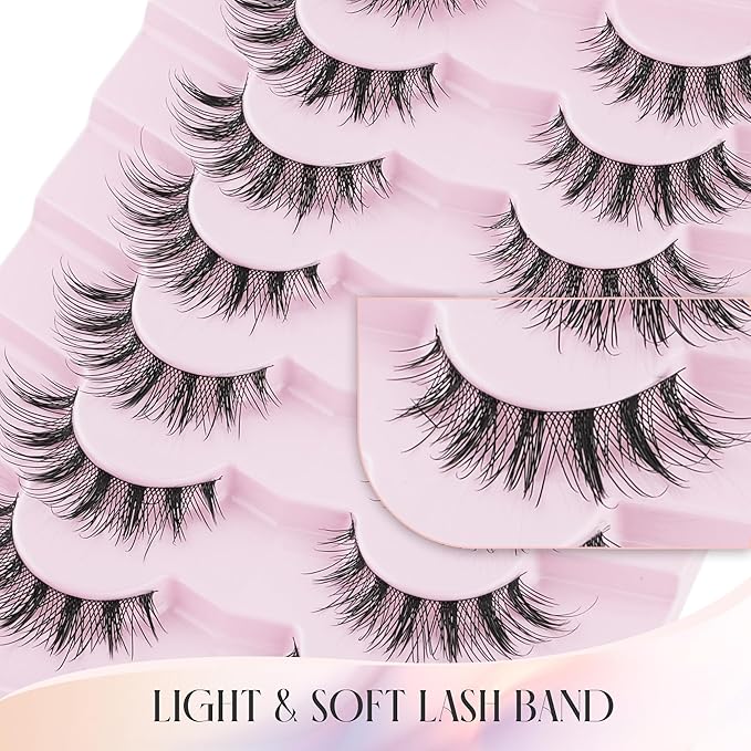 Fake Lashes Natural False Eyelashes Wispy Anime Lashes UT3