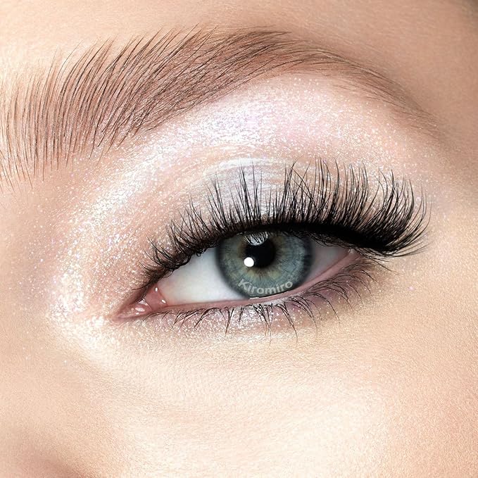 Lashes Natural Look Faux Mink Lashes Wispy Eyelashes Short Natural False Lashes Cat Eye 6D Volume Strip Lashes Pack 7 Pairs