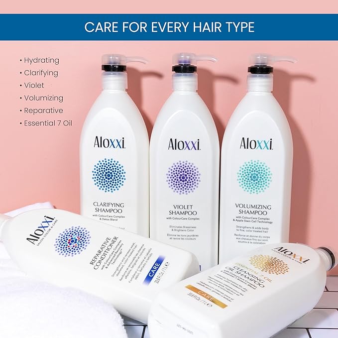 ALOXXI Clarifying Shampoo for Color-Treated Hair Gentle Hair Cleanser Removes Product Build-Up and Residue, 33.8 Fl Oz