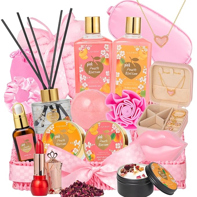 Christmas Gifts for Women Gift - 23-Piece Luxury Spa Gift Baskets for Women, Bath and Body Gift Basket for Her, Spa Kit | Perfect for Holiday, Valentine's Day, Birthday, Mothers Day Gifts for Mom