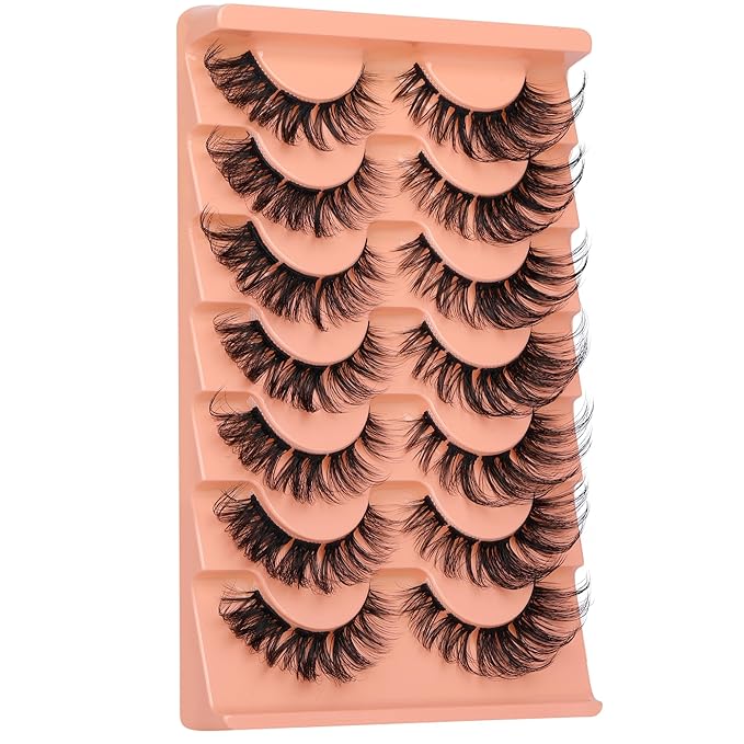 Lash Clusters Natural Look Individual Eyelashes D-Curly Volumious Lashes Extension DIY Cluster Eyelashes that Look Like Extensions by Eefofnn