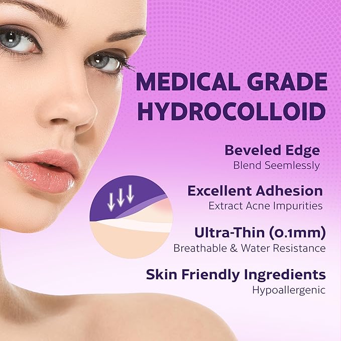 FSA HSA Acne Treatment | Anti-Bacterial Pimple Patches | Fast Acne Drying Treatment | Dual Action Acne Patch | Hydrocolloid Spot Cover | Zit Stickers | Korean Healing Dots | Soothing | 72 Counts |