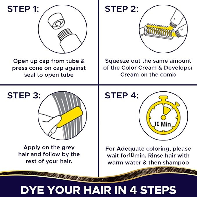 10 Minute Hair Dye - Burgundy Wine - Natural Alternative to Henna Hair Color Grey Coverage For Women and Men - Ammonia Free With Botanical Extracts