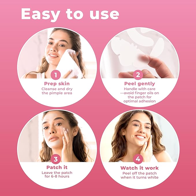 Full Face Pimple Patches (5 Sets), Hydrocolloid Pimple Mask, Large Pimple Patches, Full Hydrocolloid Mask