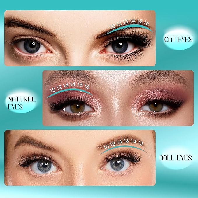 Brown Lash Clusters Fluffier Eyelash Extension Kit 10-18mm Individual Lashes D Curly Eyelash Clusters 80D Volume 280pcs Cluster Lashes DIY Lash Extension at Home