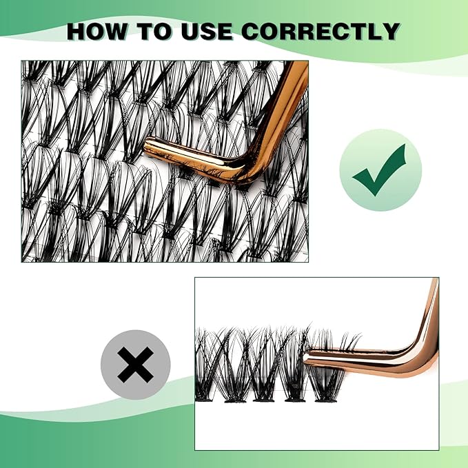 Lash Clusters 300pcs Individual Lashes 30D 0.07C Curl 9-18MIX DIY Eyelash Extension KEYYOU Large Tray Volume Soft&Natural Cluster Lashes(30D-0.07C,9-18MIX）