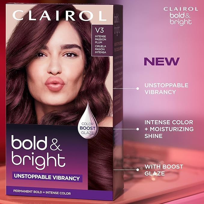 Clairol Bold & Bright Permanent Hair Dye, M5 Deepest Guava Hair Color, Pack of 1