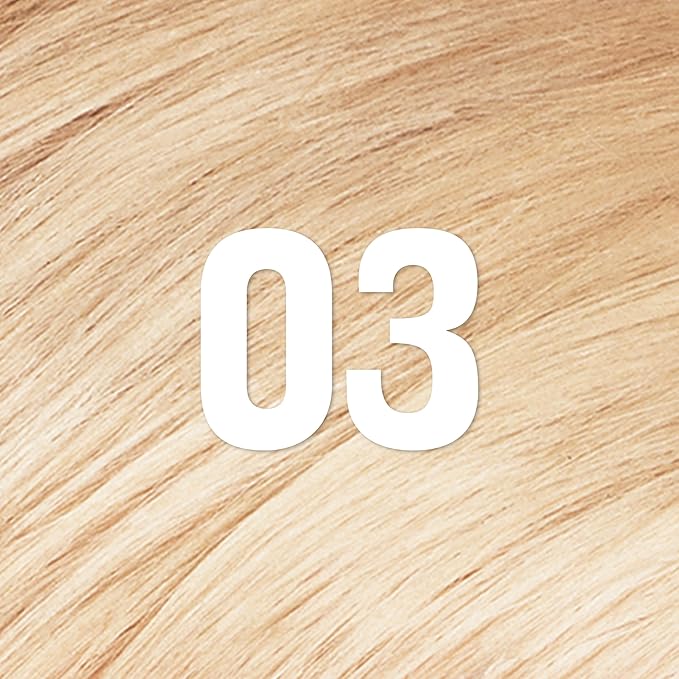 Revlon ColorSilk with Bond Repair Complex, Blonde Permanent Hair Color, 100% Gray Coverage, Ammonia Free Hair Dye, Vegan Keratin, 03 Ultra Light Sun Blonde (Pack of 3)