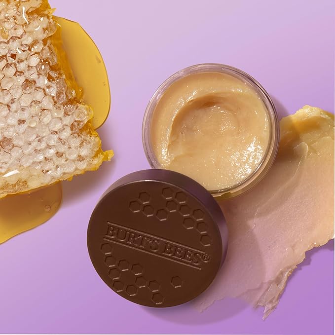 Burt's Bees Conditioning Lip Scrub and Overnight Intensive Lip Treatment, With Ceramides, Exfoliates and Hydrates Lips 8 Hours, Natural Origin, 2 Jars, 0.25 oz