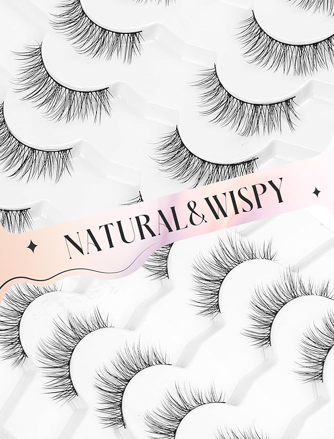 Natural Lashes Natural Eyelashes Short Eyelashes Natural Look False Eyelashes Wispy Eye Lashes Small Lashes Fake Lashes K28