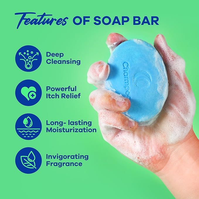 Antifungal Soap Bar for Itchy Skin: Helps Relieve Athletes Foot & Fungal Discomfort – Moisturizing pH-Balanced Gentle on Sensitive Skin for Body & Feet - 4.5 oz