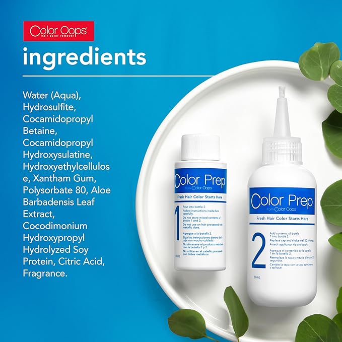Color Oops Color Prep, 1 Application, Extend Results and Vibrancy, Hair Dye Remover Rinses Away Dull Colors, Product, and Mineral Buildup, Bleach & Ammonia Free