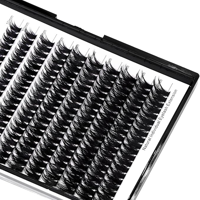 8-22mm to Choose 20D/40D/60D/80D/100D Individual False Eyelashes Makeup Cluster Eyelashes Thickness 0.07mm D Curl Natural long Black Soft 3D Eye Lashes Extensions (60D-10-12-14-16MM Kit)