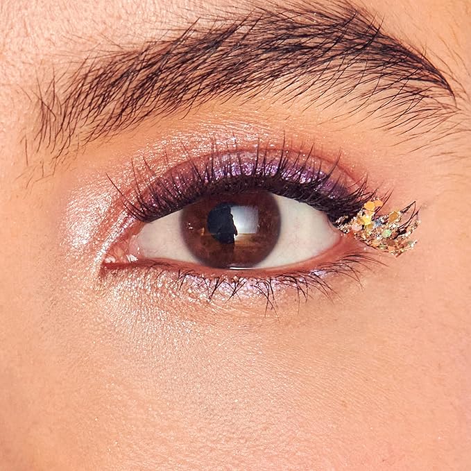 FALSCARA X WICKED: FOR GOOD False Eyelashes, ‘I Couldn't Be Lovelier’, 8mm-10mm Natural Volume, Silver Glitter, Lash Extension Kit Includes Mini BOND, Mini Applicator, & 10 Lash Clusters