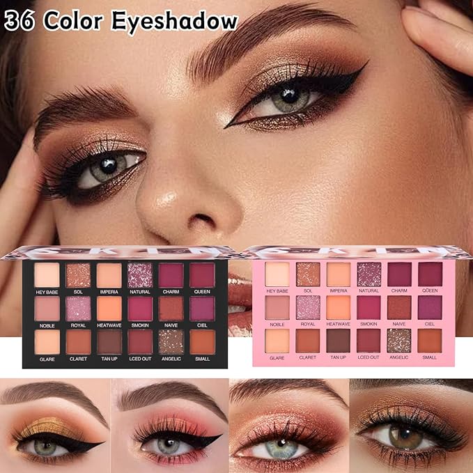 All in One Makeup Kit for Women Full Kit, 41PCS Professional Makeup Kit, Foundation Eyeshadow Lipstick Eyeliner Brush set, Complete Make Up Gift Set for Beginners and Professionals Alike