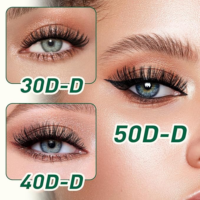 KEYYOU Lash Extension Kit DIY 300Pcs Lash Clusters Eyelash Extension Kit 50D D Curl 9-18MIX Lash Clusters Kit with Lash Glue Remover Applicator Easy to Use for Beginners(Kit,50D-D,9-18MIX)