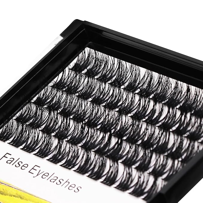Bodermincer 120 Clusters 10mm+12mm/12mm+14mm/14mm+16mm Mixed Wide Cluster False Eyelash Individual Cluster EyeLashes Grafting Fake False Eyelashes Eyelash Extension (M009# 12+14mm Mixed)