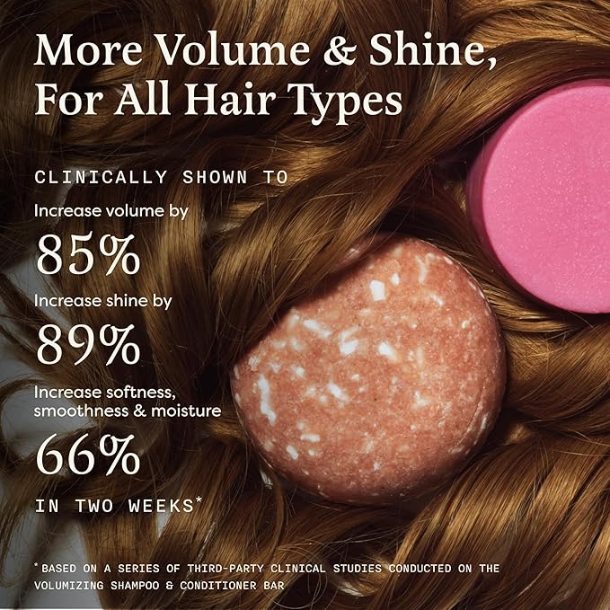 The Earthling Co. Shampoo & Conditioner Bar Set - Promote Hair Growth, Strengthen & Volumize All Types - Paraben & Sulfate Free Formula With Natural Ingredients for Dry Hair (Citrus Sun)