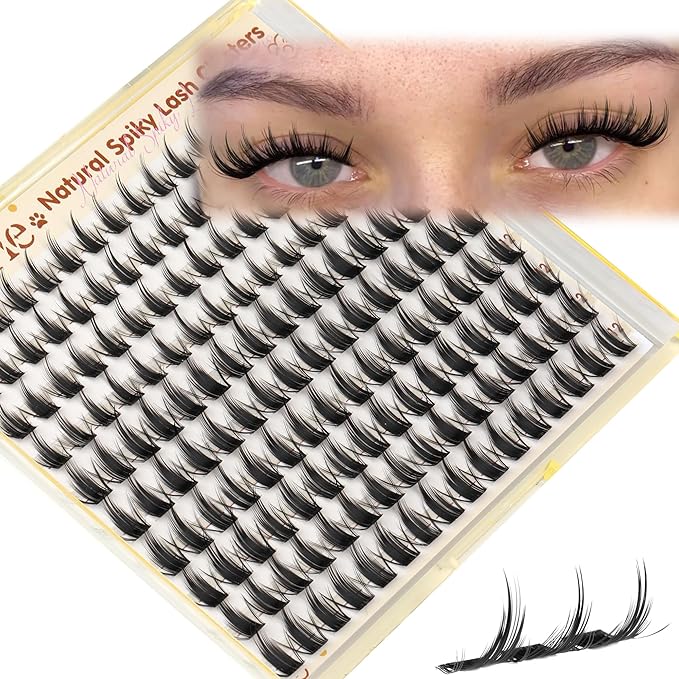 Fairy Lash Clusters Manga Eyelash Clusters Natural 10-12mm Short Lashes Clusters Wispy Cluster Eyelash Extensions Cluster Lashes C Curly Individual Lashes DIY Lash Extensions by Ruairie