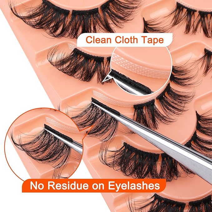 Lash Clusters Natural Look Individual Eyelashes D-Curly Volumious Lashes Extension DIY Cluster Eyelashes that Look Like Extensions by Eefofnn