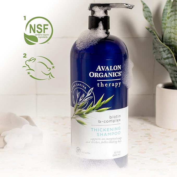 Avalon Organics Therapy Biotin B-Complex Thickening Shampoo, 32 oz