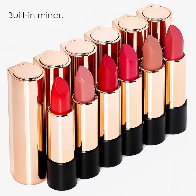 NATASHA MOOR Silk Suede Lipstick: Long-Lasting, Hydrating Semi-Matte Finish - Creamy, Cruelty-Free Formula - Silky Smooth and Highly Pigmented - INDESTRUCTIBLE