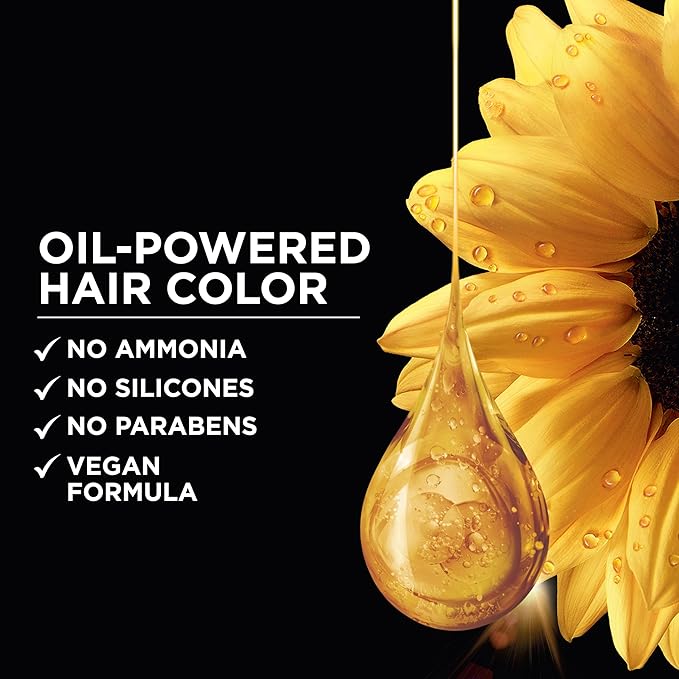 Garnier Hair Color Olia Ammonia-Free Brilliant Color Oil-Rich Permanent Hair Dye, 2.0 Soft Black, 2 Count (Packaging May Vary)